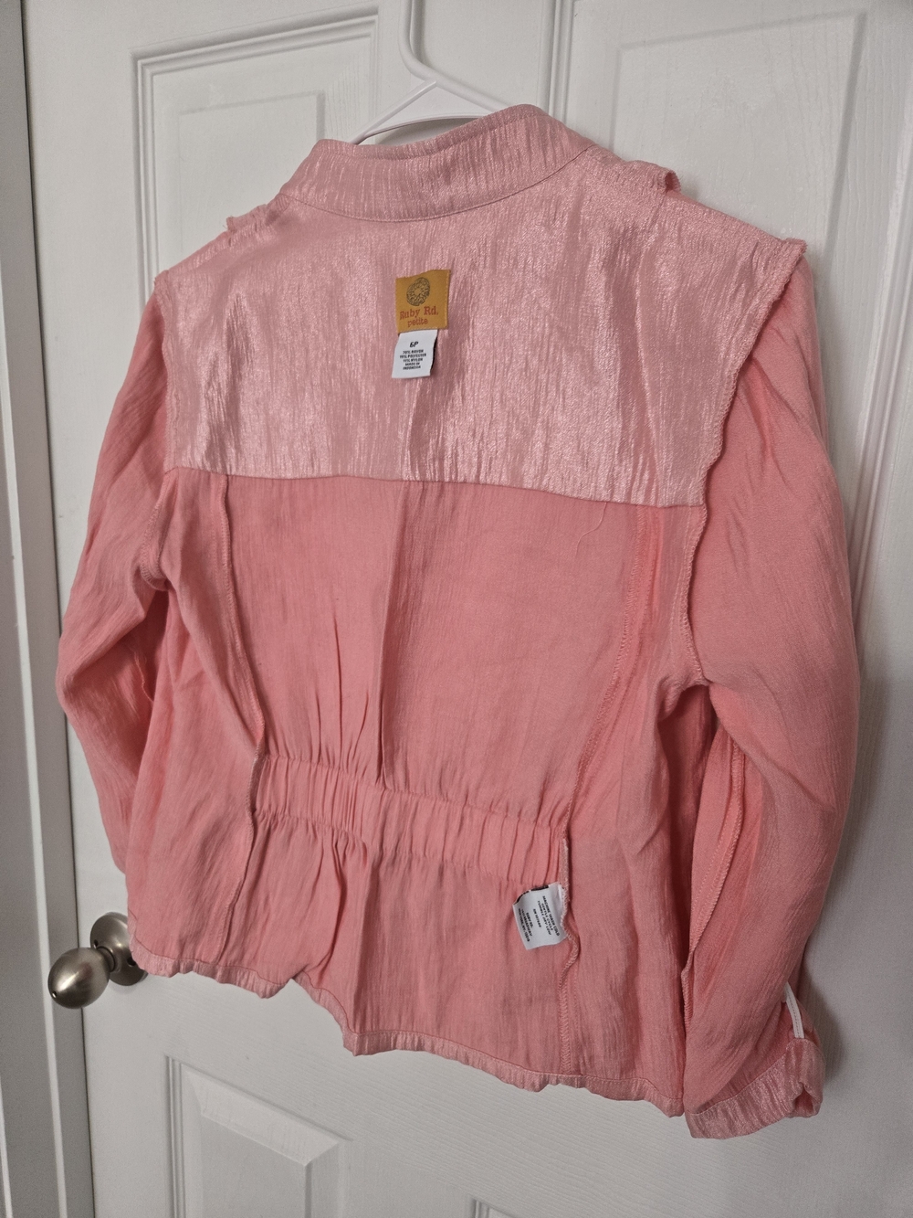 Ruby Rd. Pink Lightweight Zip-Front Jacket - Picture 4 of 7